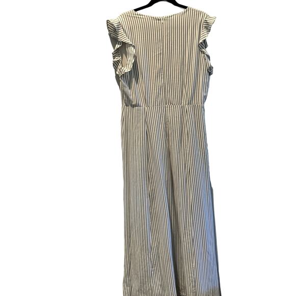 Gianni Bini Romantic Lara Stripe Flutter Sleeve Maxi Dress | Size 12 - Picture 3 of 14